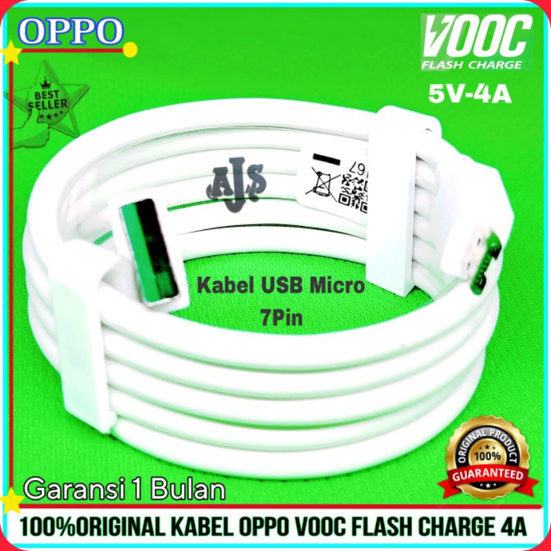 Kabel Data Original Oppo a37f Micro USB ORIGINAL 100% VOOC FLASH CHARGE 4A
