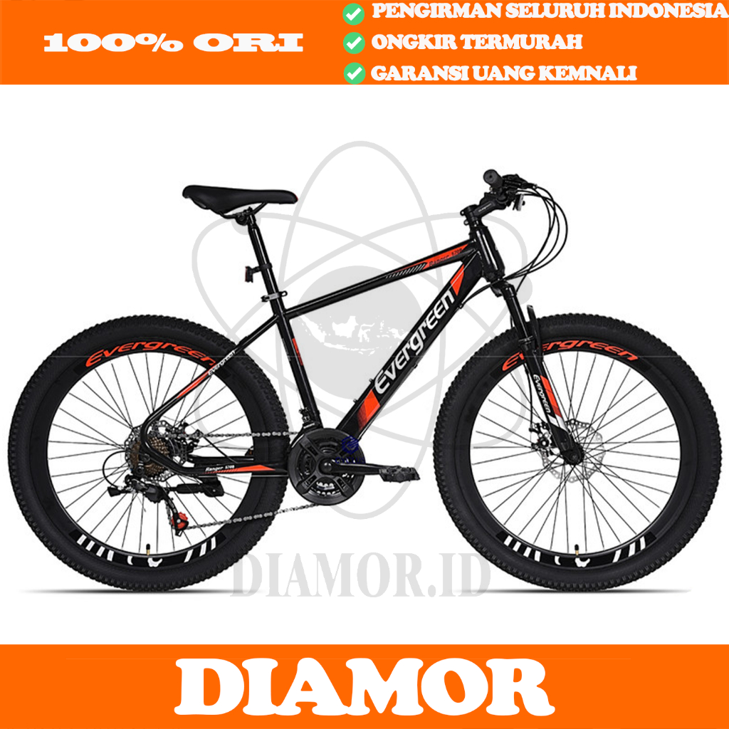 Sepeda Gunung MTB 26 inch Evergreen Ranger 570B Hiten 21 Speed