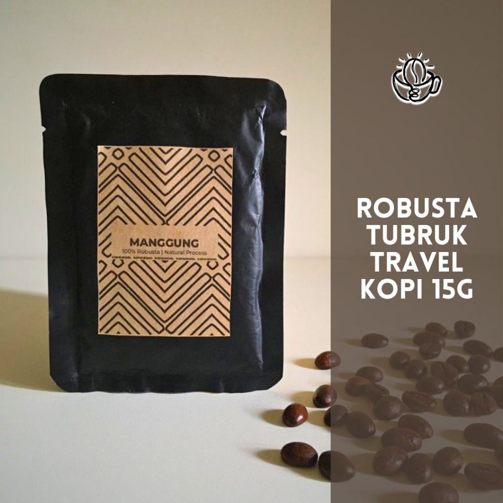 

Kopi Robusta Bubuk Sachet Kemasan Instant Minuman 100 % Coffee Tubruk Travel Bag 10 / 15 Gram Kopikir Diri