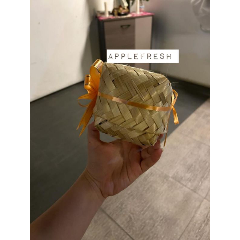 

20 pasang besek mini 8x8 besek souvenir