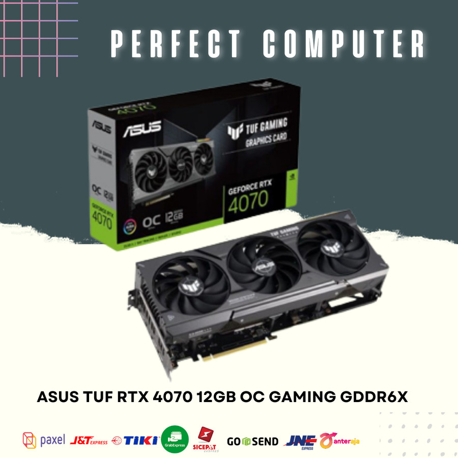 ASUS TUF RTX 4070 12GB OC GAMING GDDR6X RTX4070 12G VGA NVIDIA
