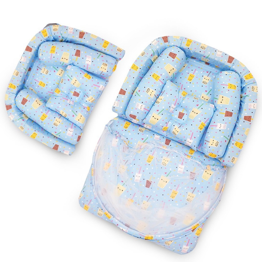 Happykid Kasur Bayi Bumper Lipat + Kelambu / Matras Bayi Bumper