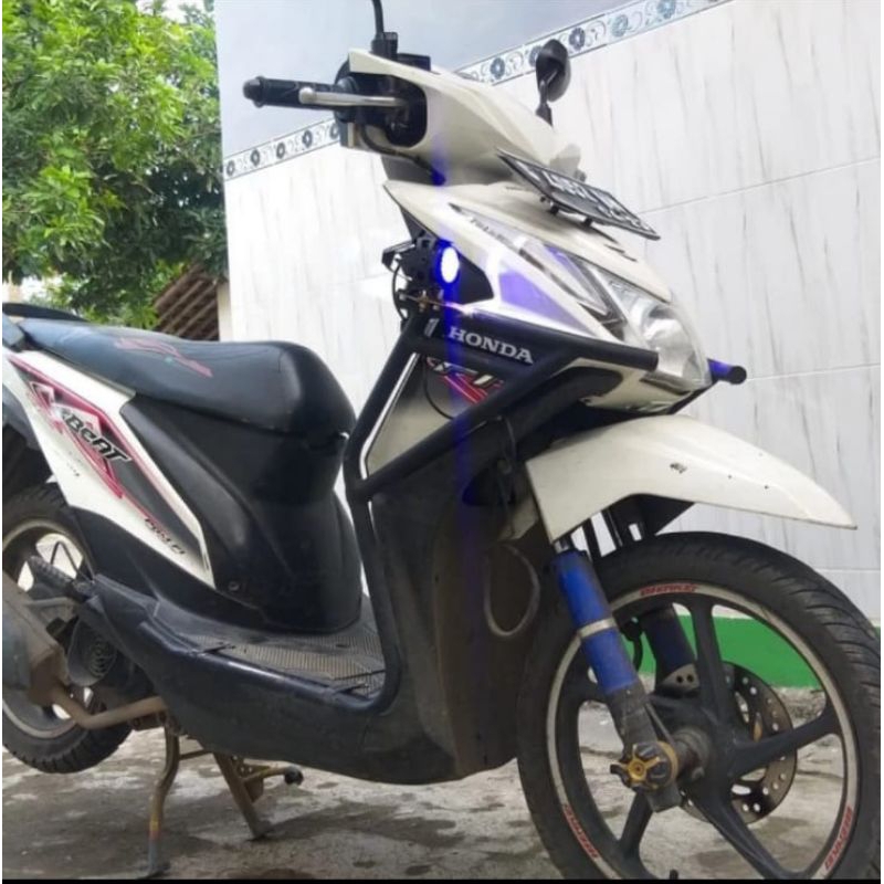 Tubular Beat FI Lama Crashbar List Body Dudukan lampu