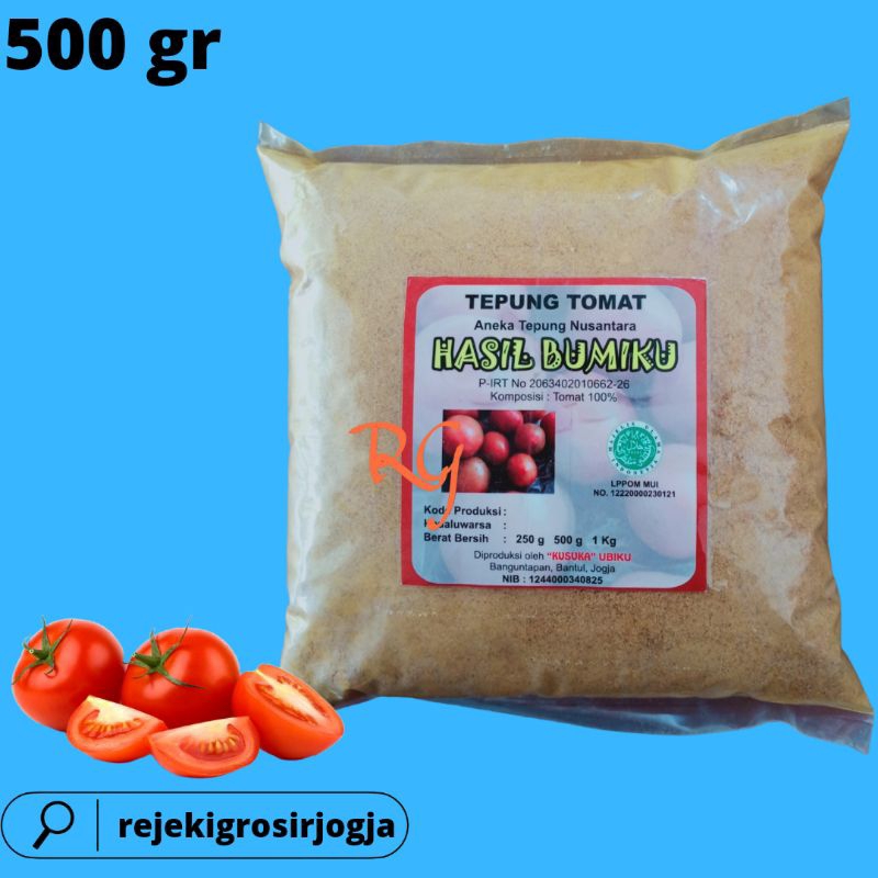 

Tepung TOMAT Organik kemasan 500 GRAM/TOMATO Organic powder kemasan 500 GRAM/TOMAT Bubuk 500 gram