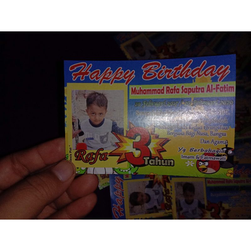

[ 20 Pcs ] STIKER ULTAH