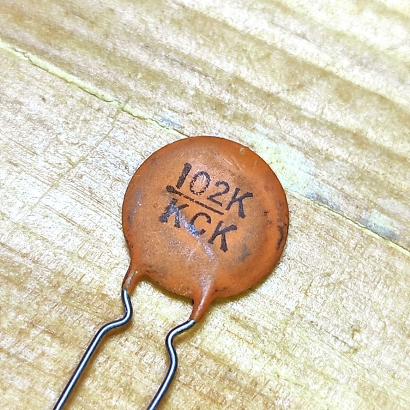 Capacitor 102 / 1NF Ceramic KCK Japan NOS Kapasitor Keramik 102j 102k 1n 1 nf n 0.001uf 1000pf bukan
