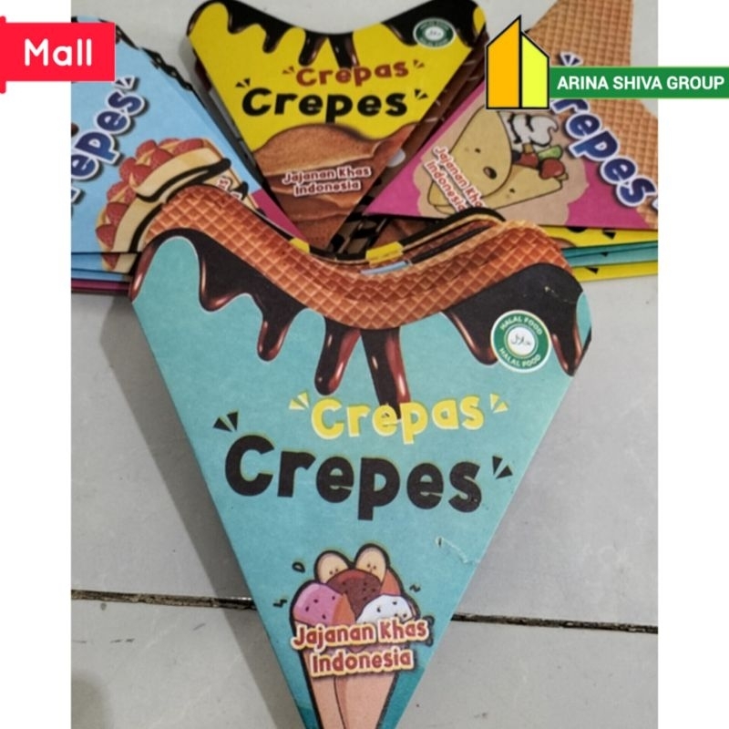 

100 LEMBAR KEMASAN CREPES 3D PAPER CRAFT SUPER QUALITY | KERTAS LEKER KREPES CRISPY HIGH QUALITY | BOX LEKKER WAFFLE CROFFLE PRODUK TERBARU | ARINA SHIVA GROUP 1891