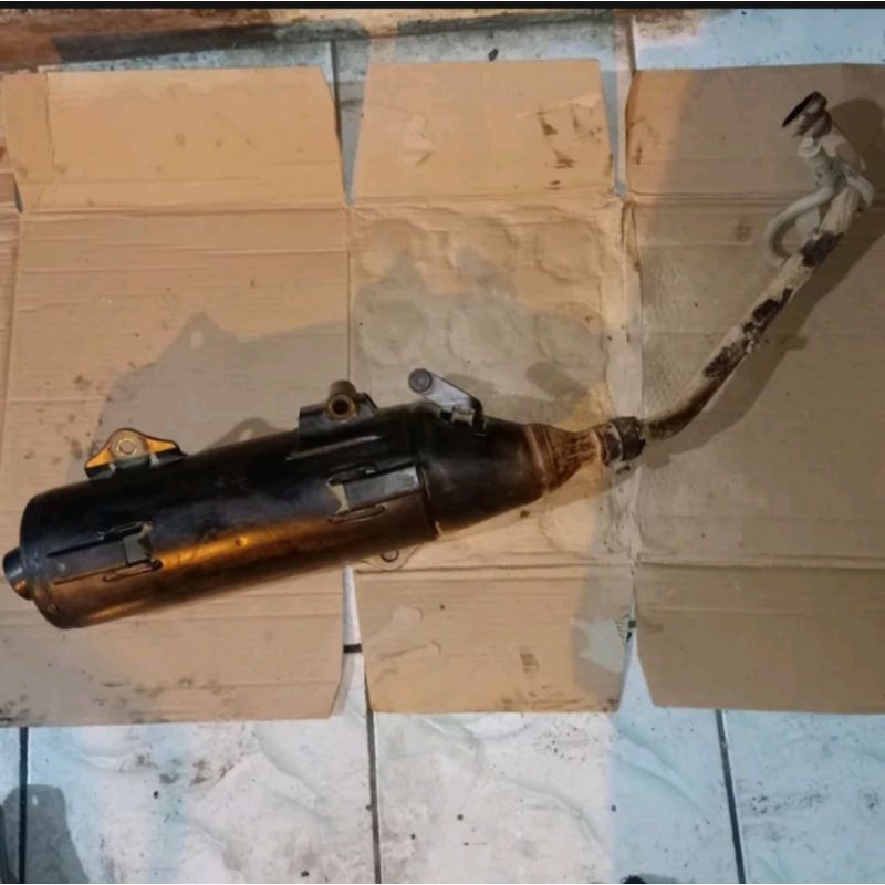 knalpot kenalpot standar ori original yamaha xeon 125 karbu bekas copotan