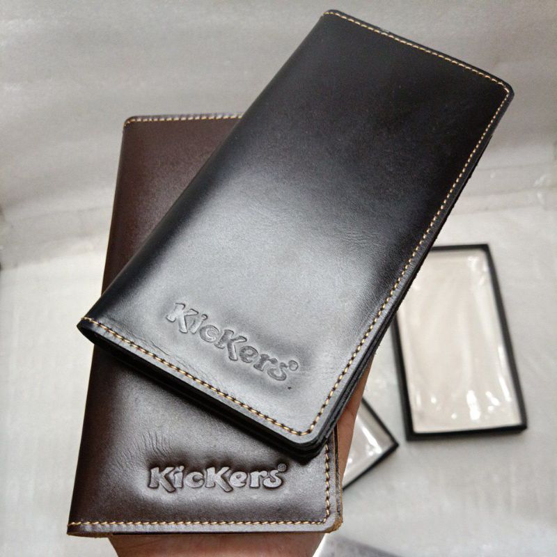 Dompet Kulit Pull Up Leather Pria Wanita Lipat 2 || Dompet Lipat Kulit Asli Corrected Top Grain