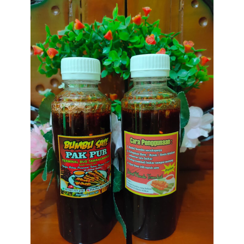 bumbu sate pak pur tawangmangu asli solo