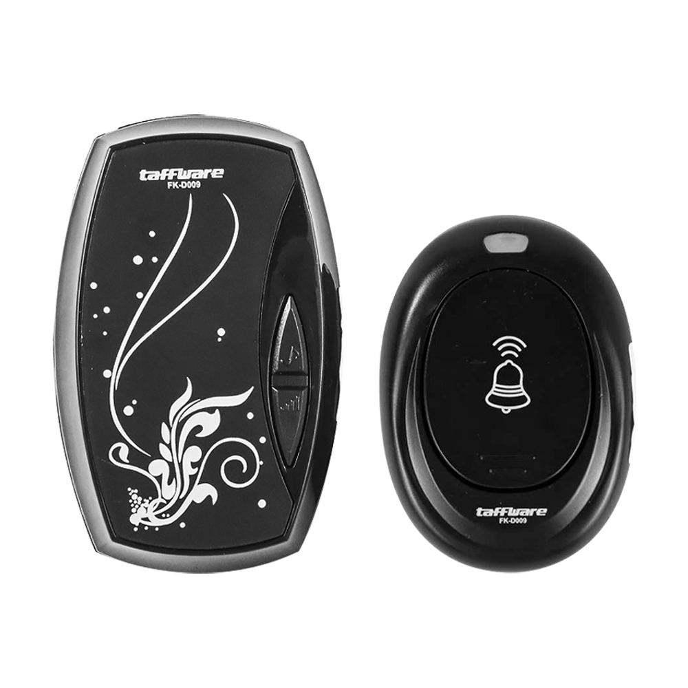 Taffware Bel Pintu Wireless Waterproof dengan EU Plug - FK-D009 - Black