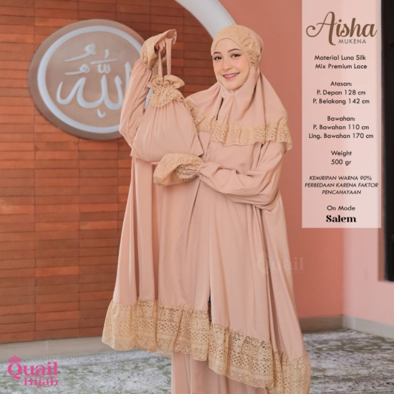 Aisha Mukena Terusan QuaiL Hijab