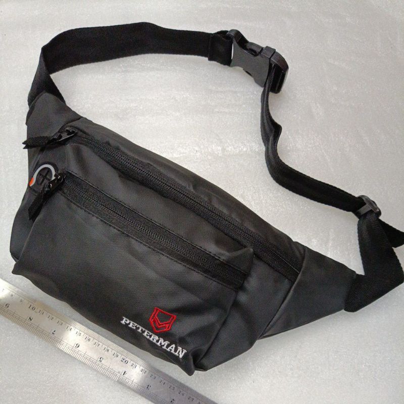 Tas Selempang &amp; Bahu Waterproof Pria Bimo || Waistbag Bimo Waterproof Multifungsi