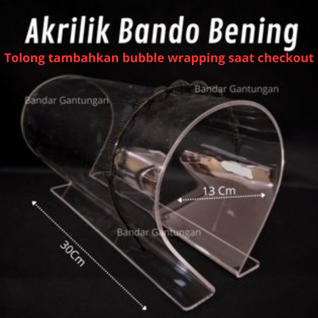 Akrilik Bando / Display Bando Murah / Tempat Bando / Stand Display Acrylic Aksesoris Kepala(BH)