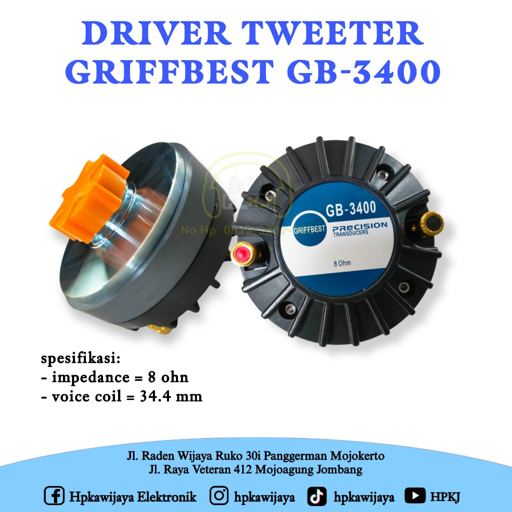 DRIVER TWEETER GRIFFBEST GB-3400 driver twiter griffbest gb 3400