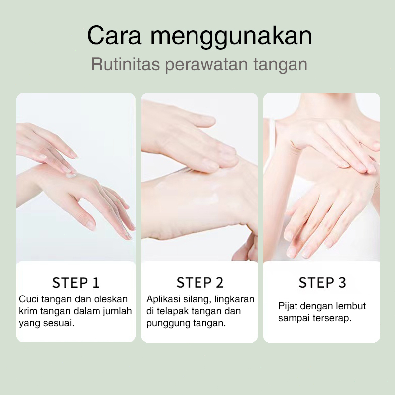 Krim tangan Hand cream 30g Menyegarkan dan menutrisi di musim panas, produk ini memperbaiki kekeringan dan kekasaran dengan hidrasi dan pelumasan yang tahan lama tanpa rasa berminyak