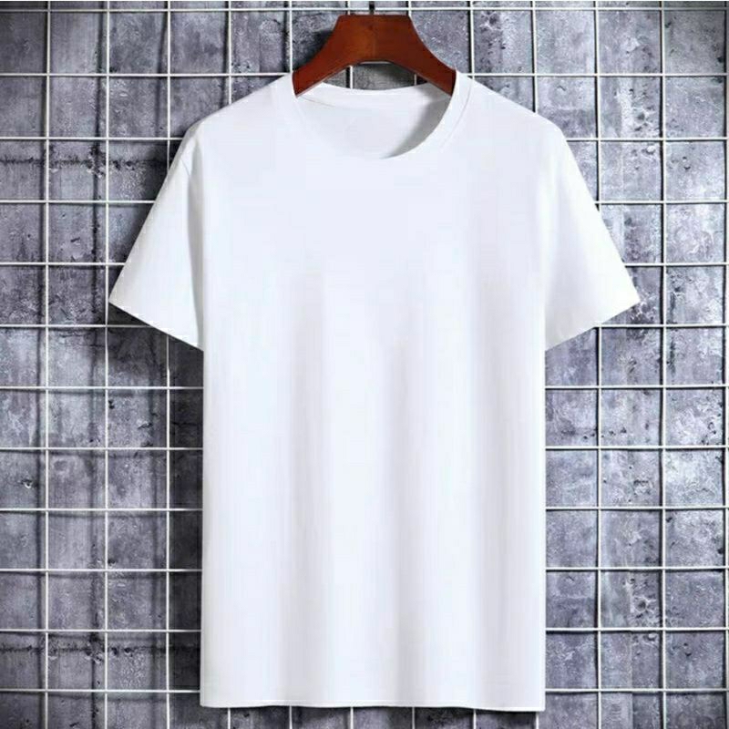 KAOS POLOS UNISEX COTTON COMBED 20s WHITE