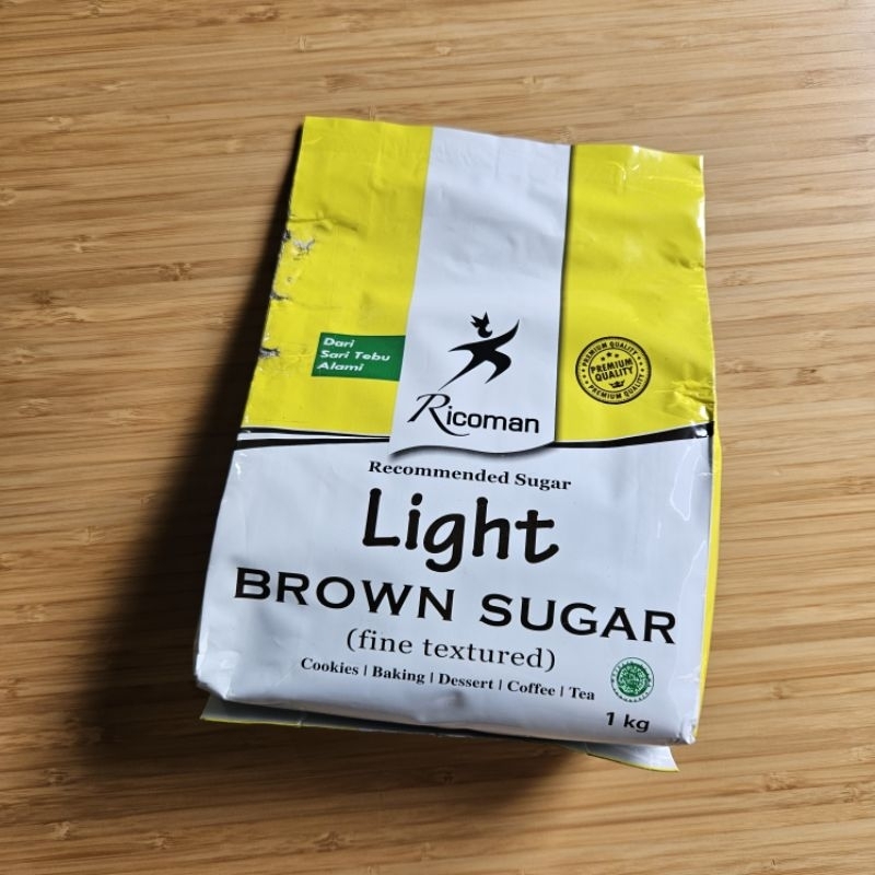 

RICOMAN LIGHT BROWN SUGAR / DARK BROWN SUGAR 1KG