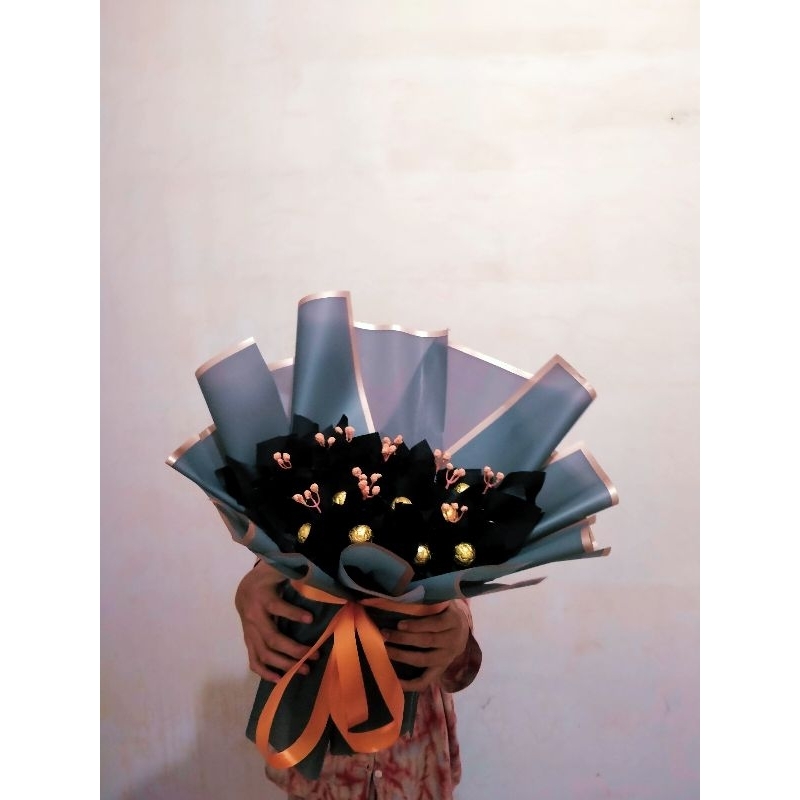 buket coklat bulat bucket hadiah