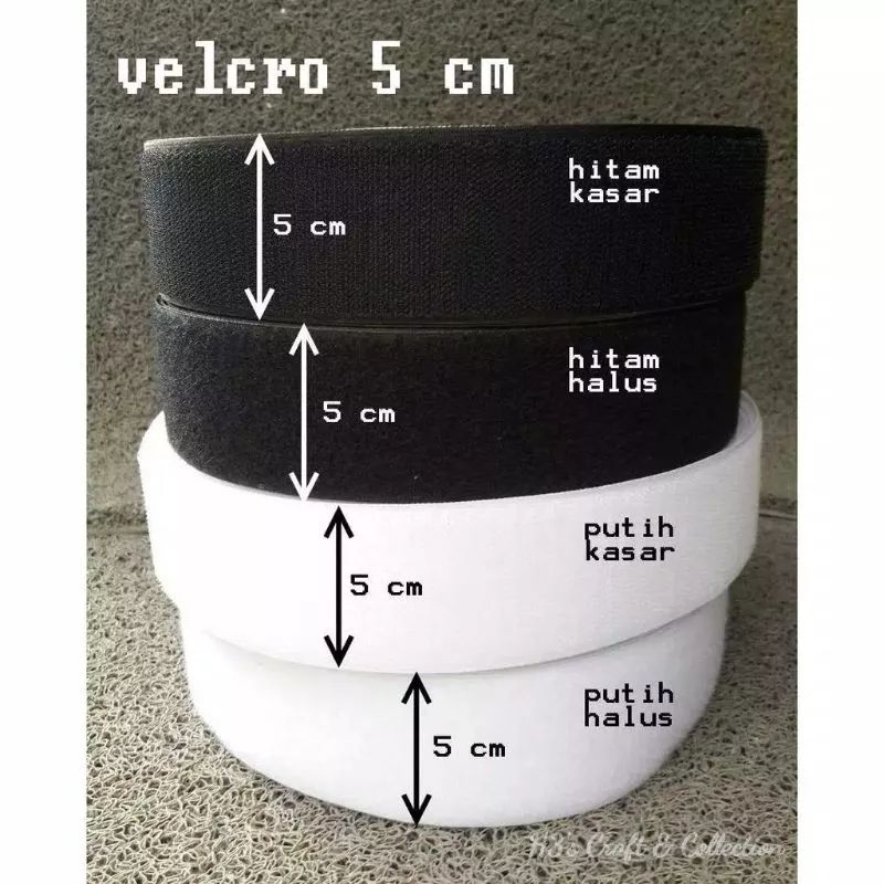 Partenzil (1 Sisi) Velcro / Perekat / Kain Kretekan