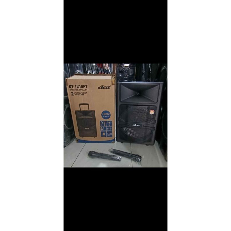 Speaker Aktif 12 Inch Portable DAT DT 1210FT 12 Inch