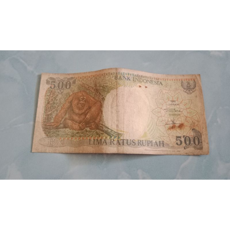 uang kertas kuno 500 Rupiah