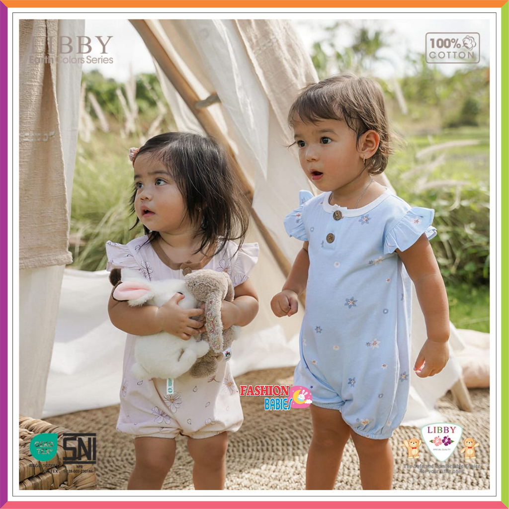 [ TERBARU ] LIBBY EARTH COLOR SERIES IVY RUFFLE | JUMPER PENDEK ❤ Fashionbabies ❤