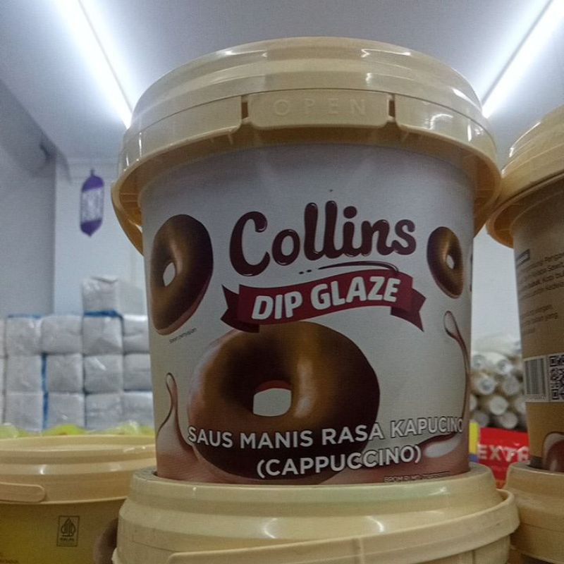 

collins dip glaze saus manis rasa keju