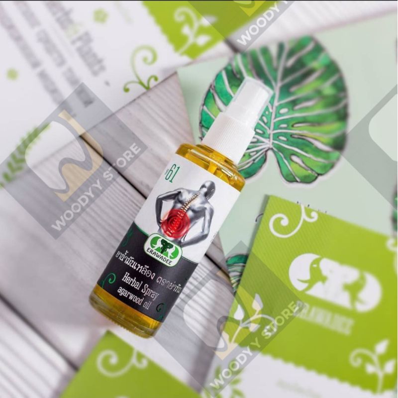 MINYAK ANGIN ERAWADEE HERBAL SPRAY WITH AGARWOOD OIL ORIGINAL THAILAND