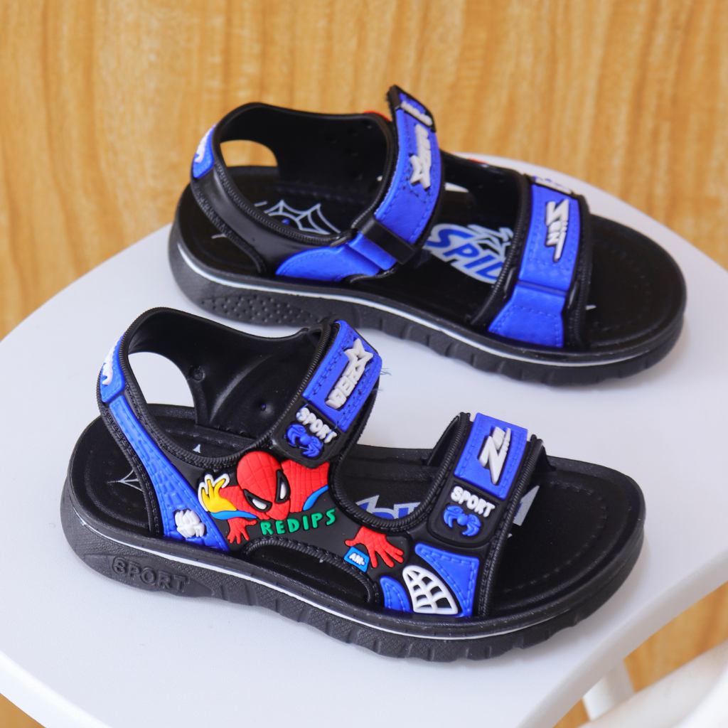 PROMO 10.10 PUNCAK OkayBaby B296 SANDAL GUNUNG SPIDERMAN ANAK LAKI2 IMPORT SNEAKERS PREMIUM