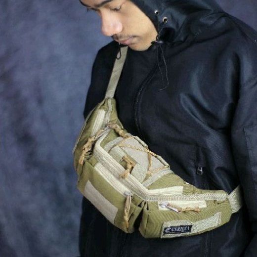 Waistbag/waistbag pria/waistbag tactical army/tas selempang army/ Gerilya (tas kualitas Premium)