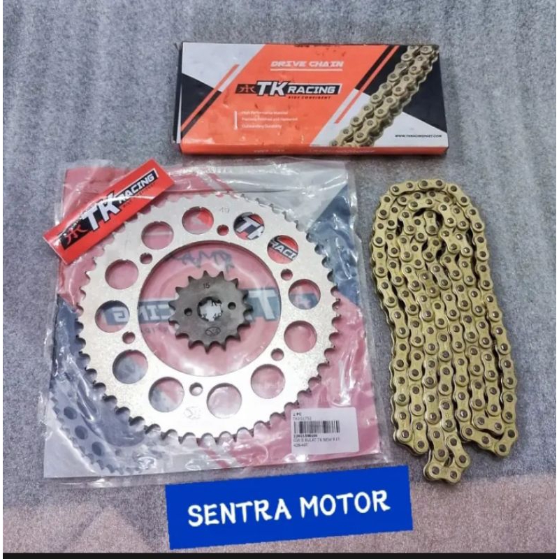 sepaket gear / Gear / gir Set TK racing Yamaha R15 V3 / V4 / Vixion R VVA / MT15 / XSR 155