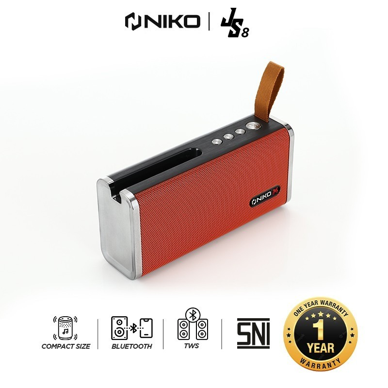 Niko Speaker Tabung NK JS8 Bluetooth USB 150-18000Hz