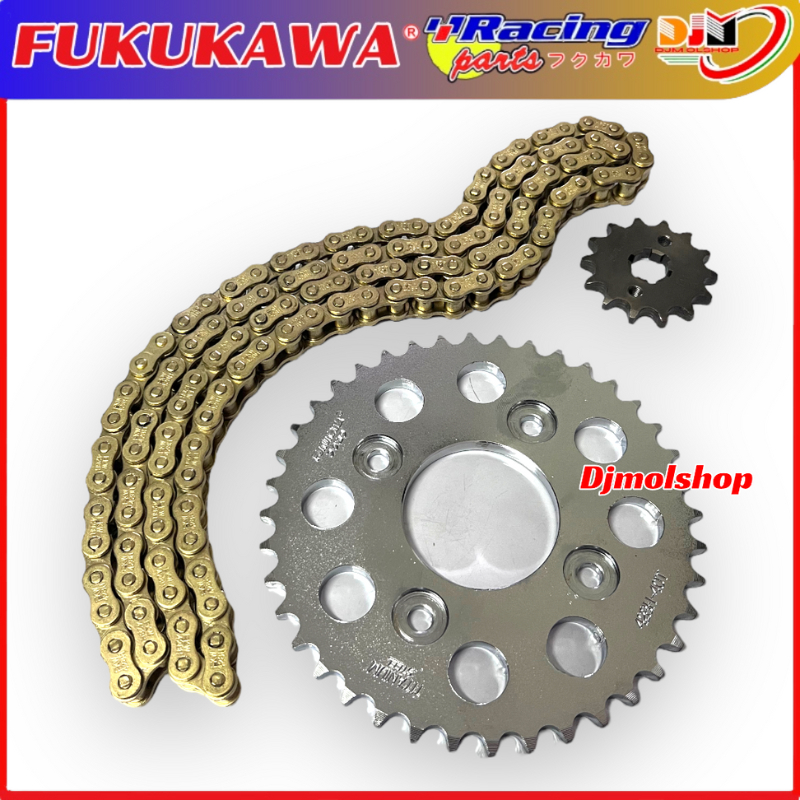 Gear Set Racing Fukukawa Karisma Supra X125 Revo Blade Ukuran 428H 35T _ 45T Tipe SSS