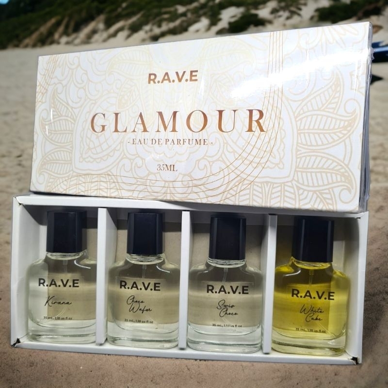 Parfum RAVE Glamour Paket Istimewa isi 4 pcs