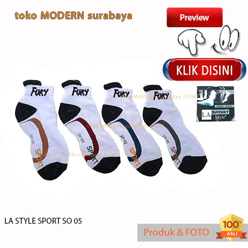 Kaos kaki pendek mata kaki tebal LA STYLE SPORT SO 05