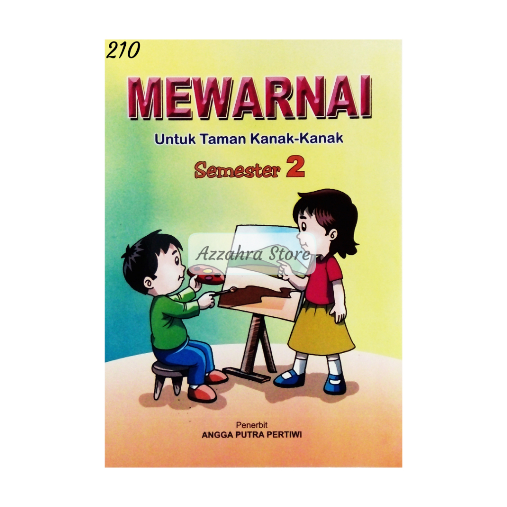 Buku LKS Anak Aktivitas Anak TK Paud Mewarnai Semester 2 Bintang Pendidikan Angga Putra Pertiwi