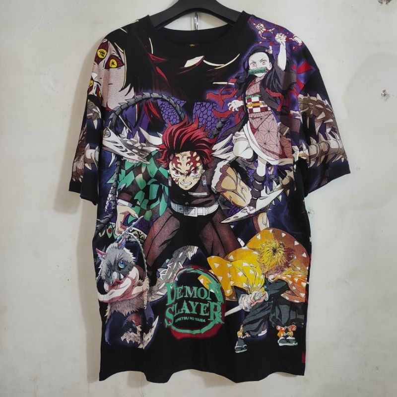 Kaos Demon Slayer Oversize AOP Bootleg Thailand