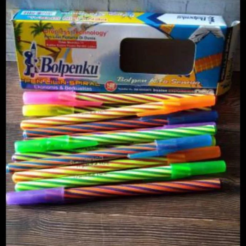 

12pc Pulpen Pelangi/Pulpen Lilin/Pelatana ppo