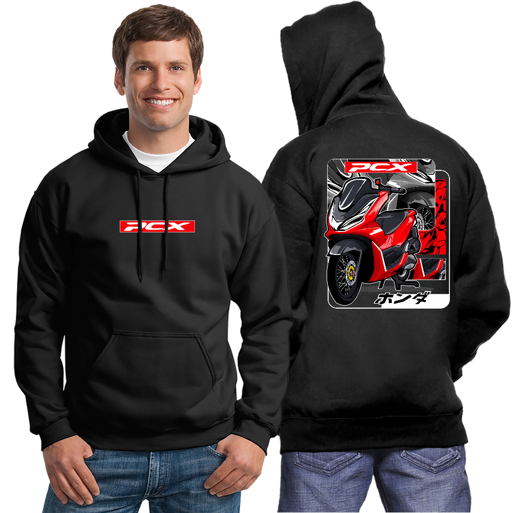 Jaket Honda PCX Merah Sweater Hoodie Distro Keren Hoodie PCX Merah Terbaru 2023