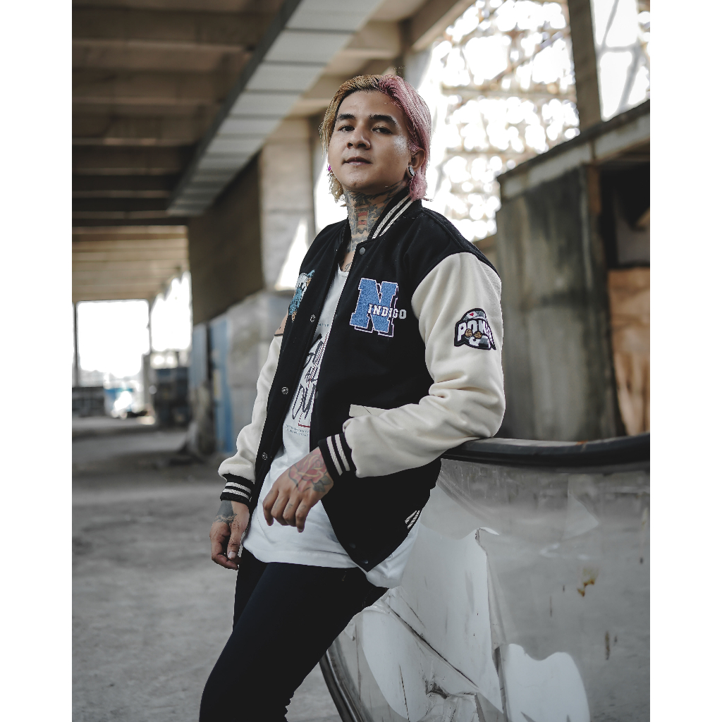 JAKET PRIA VARSITY POKER