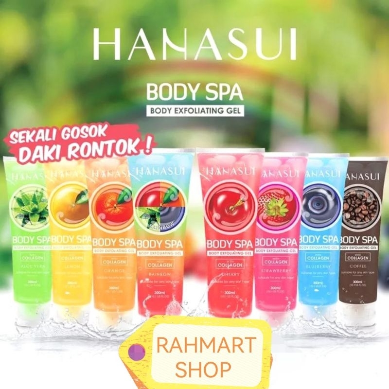 HANASUI Body Spa Exfloliating Gel With Collagen 300ml