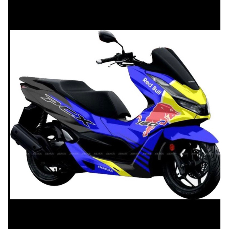 promo sticker pcx 160 full body decal new honda pcx motif redbull