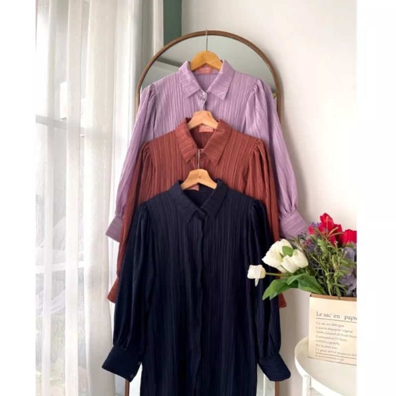 Kemeja Jumbo Lady Crush / Puffy Shirt / Kemeja Lengan Balon