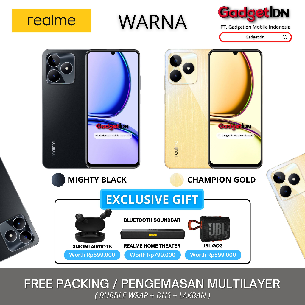 REALME C53 NFC 12/128GB (6GB + 6GB EXTENDED RAM) GARANSI RESMI REALME