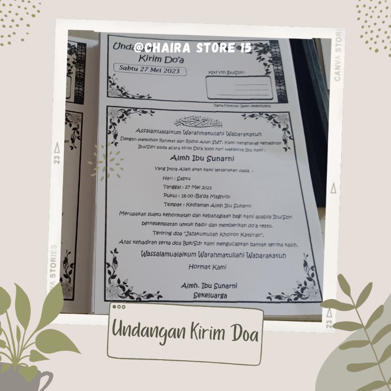 UNDANGAN TASYAKURAN PERNIKAHAN