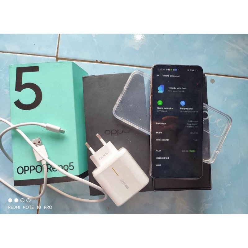 Hp Android Oppo Reno 5 4g 8/128 Second Mulus