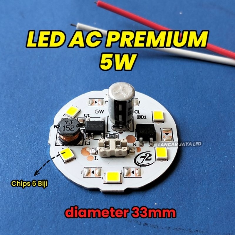 PCB LED AC Premium 5watt