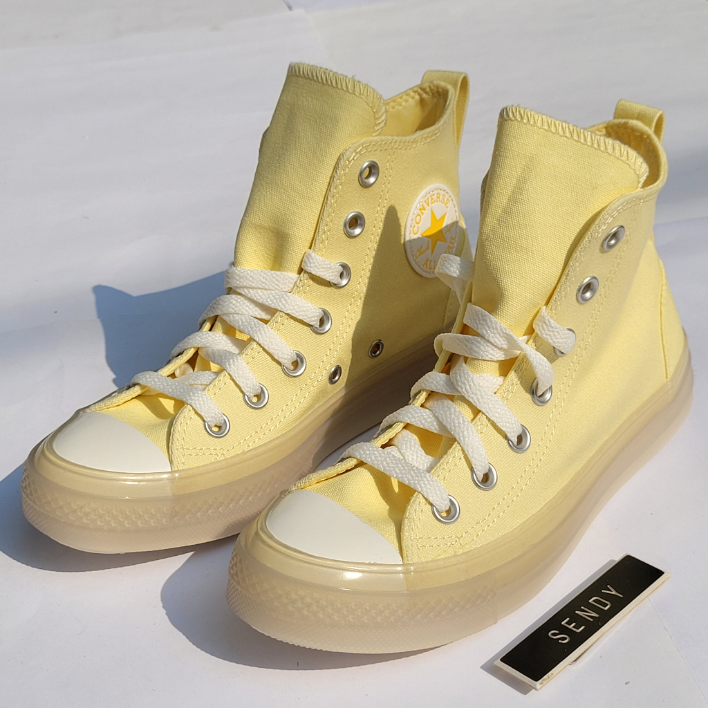 Converse Womens CTAS CX Hi Original A02428C Soft Sunshine Amarillo Egret Kuning Yellow Chuck Taylor 