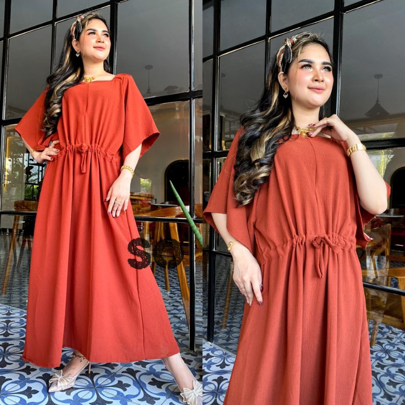 AMEERA DRESS - DASTER CRINKLE JUMBO BUSUI